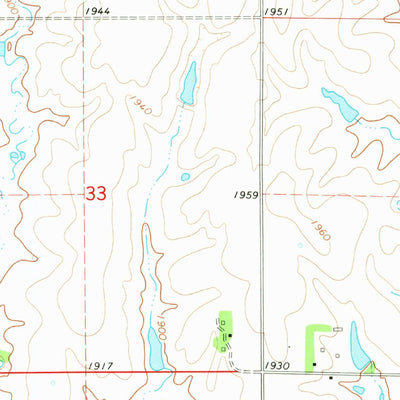 United States Geological Survey Red Cloud NE, NE (1974, 24000-Scale) digital map