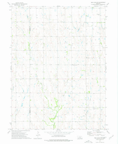 United States Geological Survey Red Cloud NW, NE (1974, 24000-Scale) digital map