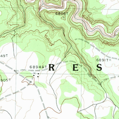 United States Geological Survey Red Cornfield Mesa, AZ (1982, 24000-Scale) digital map