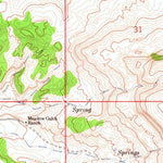 United States Geological Survey Red Creek Ranch, WY-UT-CO (1963, 24000-Scale) digital map