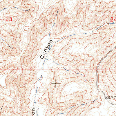 United States Geological Survey Red Creek Ranch, WY-UT-CO (1963, 24000-Scale) digital map
