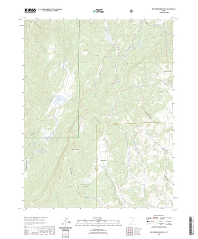 United States Geological Survey Red Creek Reservoir, UT (2023, 24000-Scale) digital map