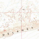 United States Geological Survey Red Desert SW, WY (1970, 24000-Scale) digital map