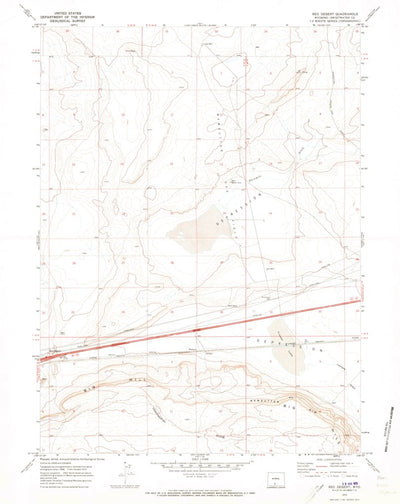 United States Geological Survey Red Desert, WY (1970, 24000-Scale) digital map