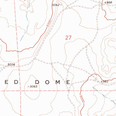 United States Geological Survey Red Dome, UT (1971, 24000-Scale) digital map