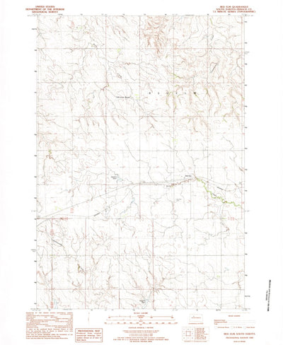 United States Geological Survey Red Elm, SD (1982, 24000-Scale) digital map