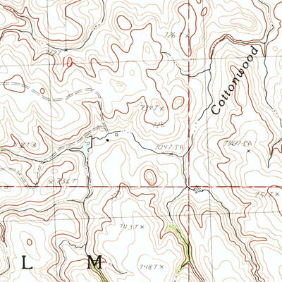 United States Geological Survey Red Elm, SD (1982, 24000-Scale) digital map