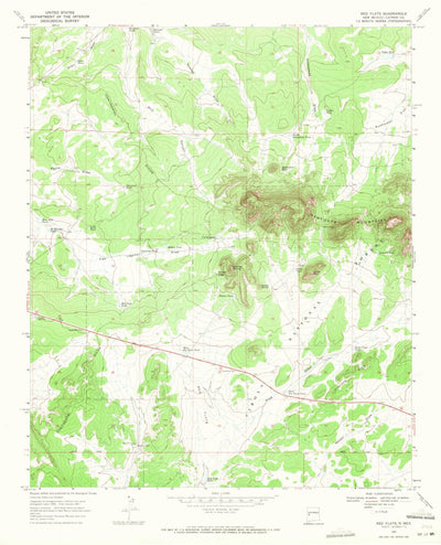 United States Geological Survey Red Flats, NM (1967, 24000-Scale) digital map