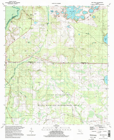 United States Geological Survey Red Head, FL (1994, 24000-Scale) digital map