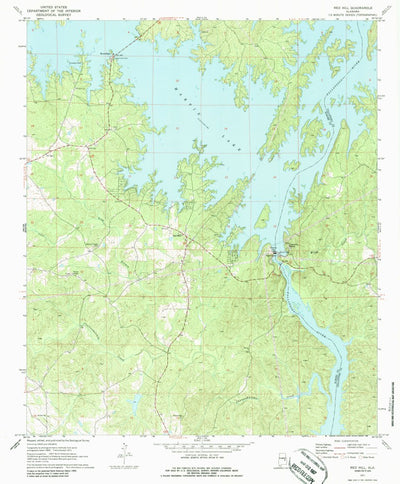 United States Geological Survey Red Hill, AL (1971, 24000-Scale) digital map