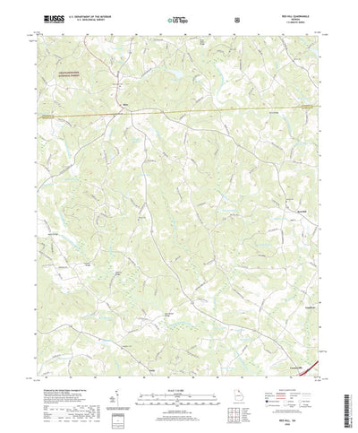 United States Geological Survey Red Hill, GA (2020, 24000-Scale) digital map