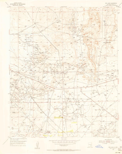 United States Geological Survey Red Hill, NM (1955, 24000-Scale) digital map