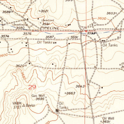United States Geological Survey Red Hill, NM (1955, 24000-Scale) digital map