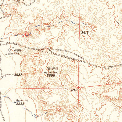 United States Geological Survey Red Hill, NM (1955, 24000-Scale) digital map