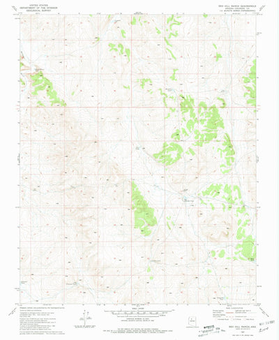 United States Geological Survey Red Hill Ranch, AZ (1981, 24000-Scale) digital map