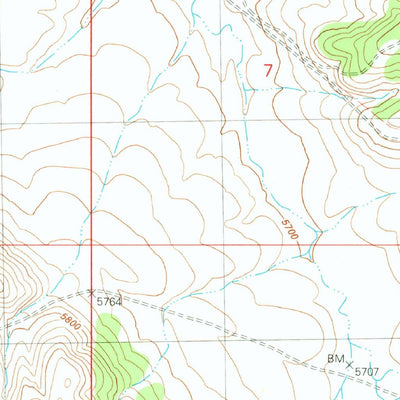 United States Geological Survey Red Hill Ranch, AZ (1981, 24000-Scale) digital map