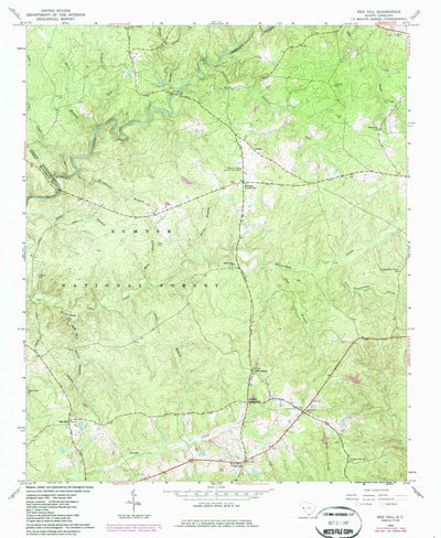 United States Geological Survey Red Hill, SC (1964, 24000-Scale) digital map
