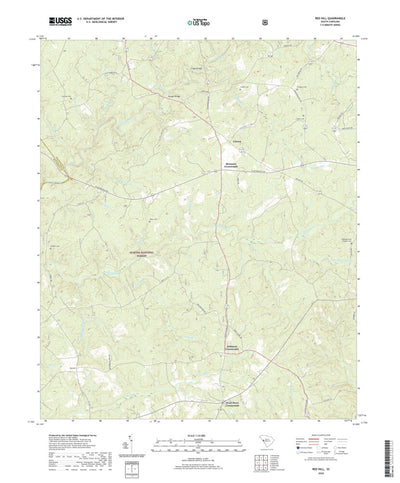United States Geological Survey Red Hill, SC (2020, 24000-Scale) digital map