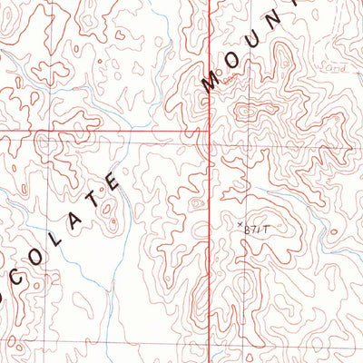 United States Geological Survey Red Hill SW, AZ-CA (1986, 24000-Scale) digital map