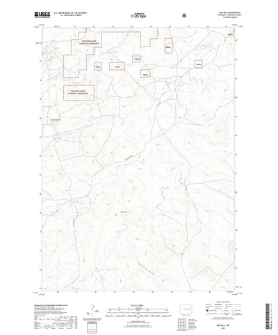 United States Geological Survey Red Hill, WY (2021, 24000-Scale) digital map
