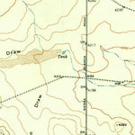 United States Geological Survey Red Hills, TX (1951, 62500-Scale) digital map