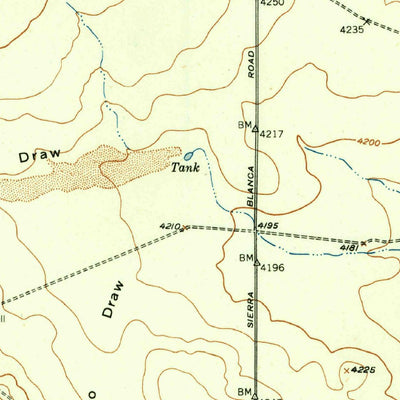 United States Geological Survey Red Hills, TX (1951, 62500-Scale) digital map