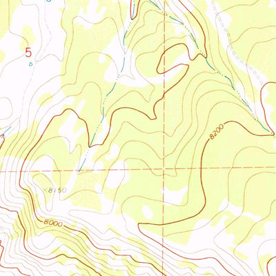 United States Geological Survey Red Hole, UT-WY (1972, 24000-Scale) digital map