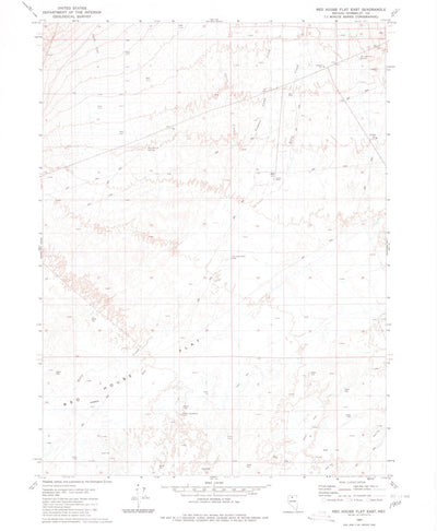 United States Geological Survey Red House Flat East, NV (1980, 24000-Scale) digital map
