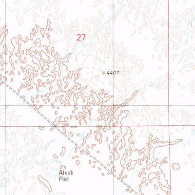 United States Geological Survey Red House Flat East, NV (1980, 24000-Scale) digital map