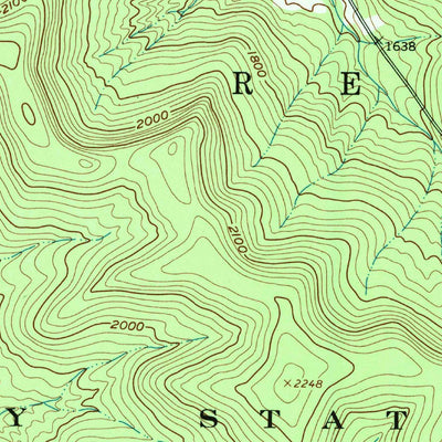 United States Geological Survey Red House, NY (1962, 24000-Scale) digital map