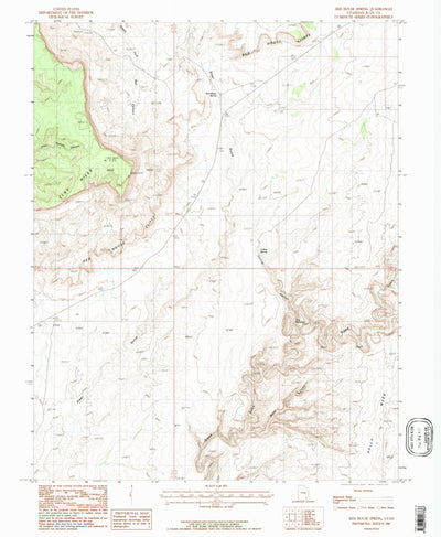 United States Geological Survey Red House Spring, UT (1987, 24000-Scale) digital map