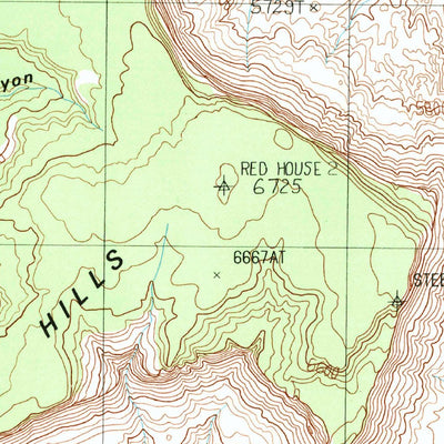 United States Geological Survey Red House Spring, UT (1987, 24000-Scale) digital map