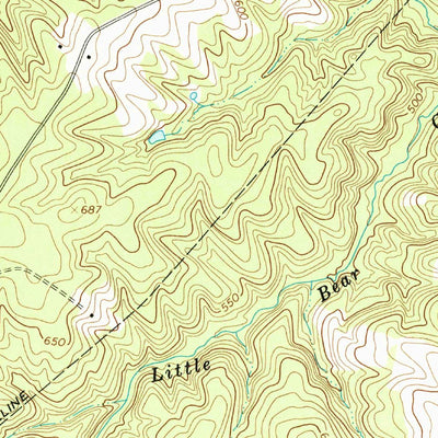 United States Geological Survey Red House, VA (1968, 24000-Scale) digital map