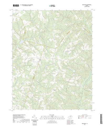 United States Geological Survey Red House, VA (2022, 24000-Scale) digital map
