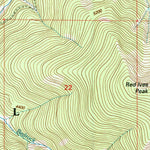 United States Geological Survey Red Ives Peak, ID (1995, 24000-Scale) digital map