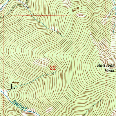 United States Geological Survey Red Ives Peak, ID (1995, 24000-Scale) digital map