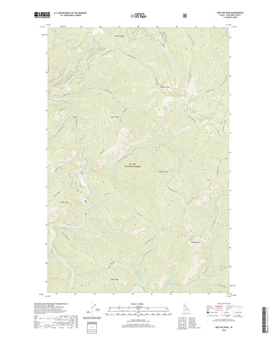 United States Geological Survey Red Ives Peak, ID (2020, 24000-Scale) digital map