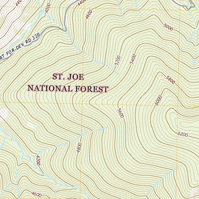 United States Geological Survey Red Ives Peak, ID (2020, 24000-Scale) digital map
