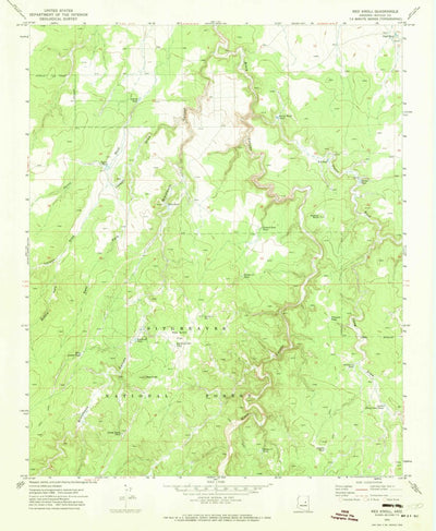 United States Geological Survey Red Knoll, AZ (1970, 24000-Scale) digital map