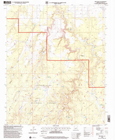 United States Geological Survey Red Knoll, AZ (1998, 24000-Scale) digital map