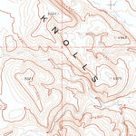 United States Geological Survey Red Knolls, UT (1972, 24000-Scale) digital map