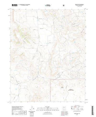 United States Geological Survey Red Lake Flat, AZ (2021, 24000-Scale) digital map