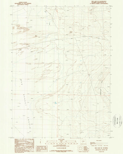 United States Geological Survey Red Lake NE, WY (1988, 24000-Scale) digital map