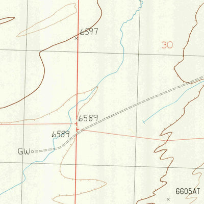 United States Geological Survey Red Lake NE, WY (1988, 24000-Scale) digital map