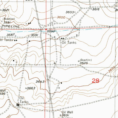 United States Geological Survey Red Lake, NM (1955, 24000-Scale) digital map