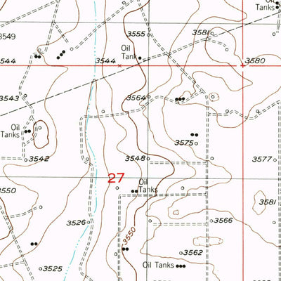 United States Geological Survey Red Lake SE, NM (1955, 24000-Scale) digital map