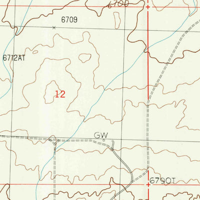 United States Geological Survey Red Lake SW, WY (1988, 24000-Scale) digital map