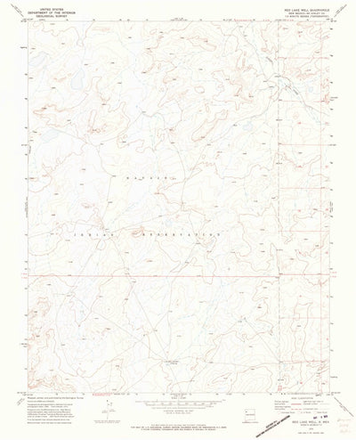 United States Geological Survey Red Lake Well, NM (1970, 24000-Scale) digital map