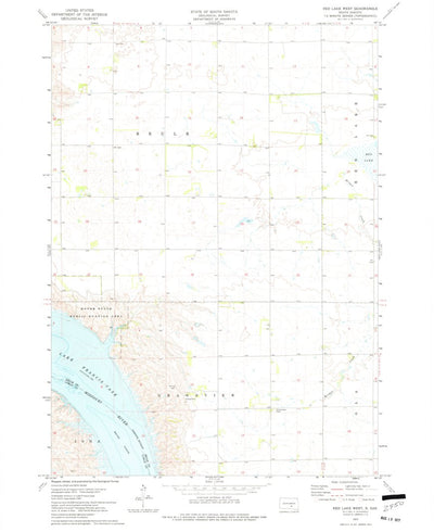 United States Geological Survey Red Lake West, SD (1974, 24000-Scale) digital map