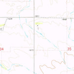 United States Geological Survey Red Lake West, SD (1974, 24000-Scale) digital map